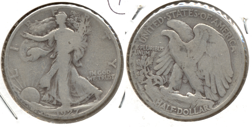 1927-S Walking Liberty Half Dollar VG-8 e