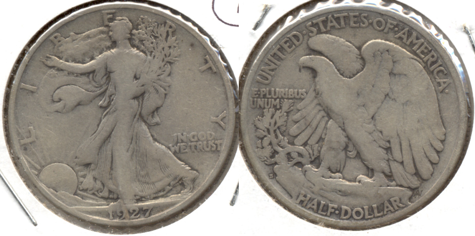 1927-S Walking Liberty Half Dollar VG-8 j