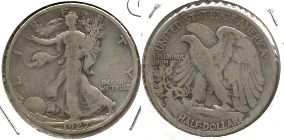 1927-S Walking Liberty Half Dollar VG-8 k