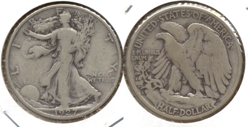 1927-S Walking Liberty Half Dollar VG-8 r