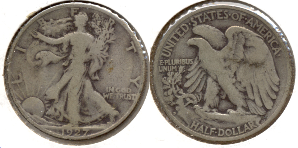 1927-S Walking Liberty Half Dollar VG-8 u