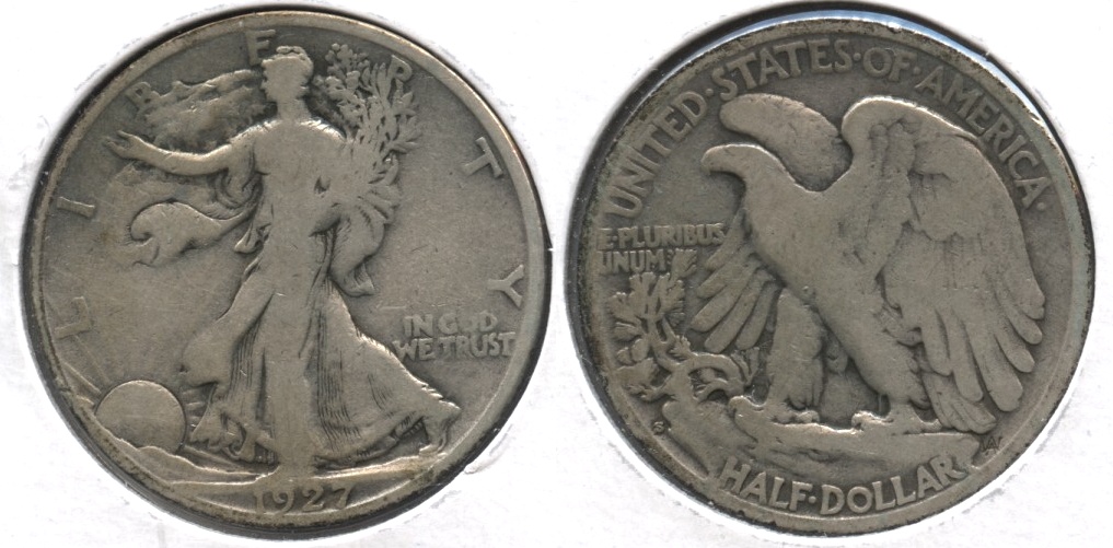 1927-S Walking Liberty Half Dollar VG-8 #y