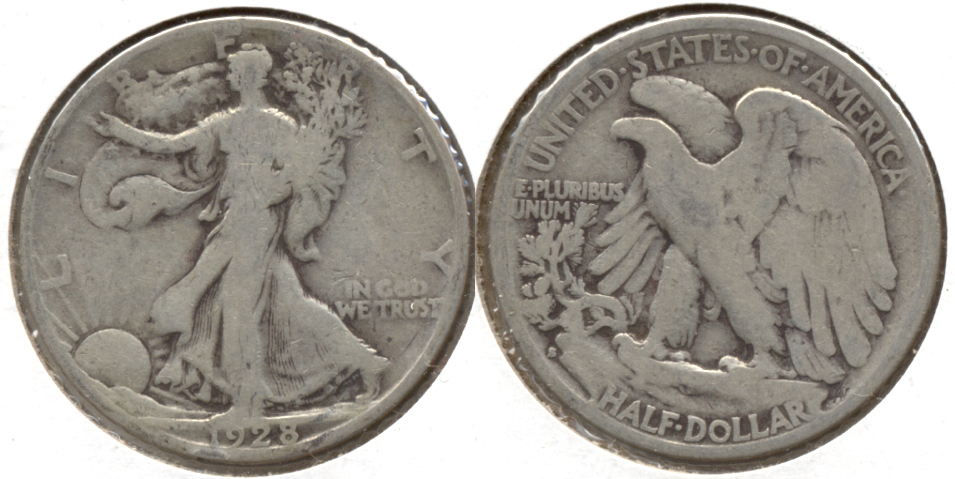 1928-S Walking Liberty Half Dollar Good-4 a