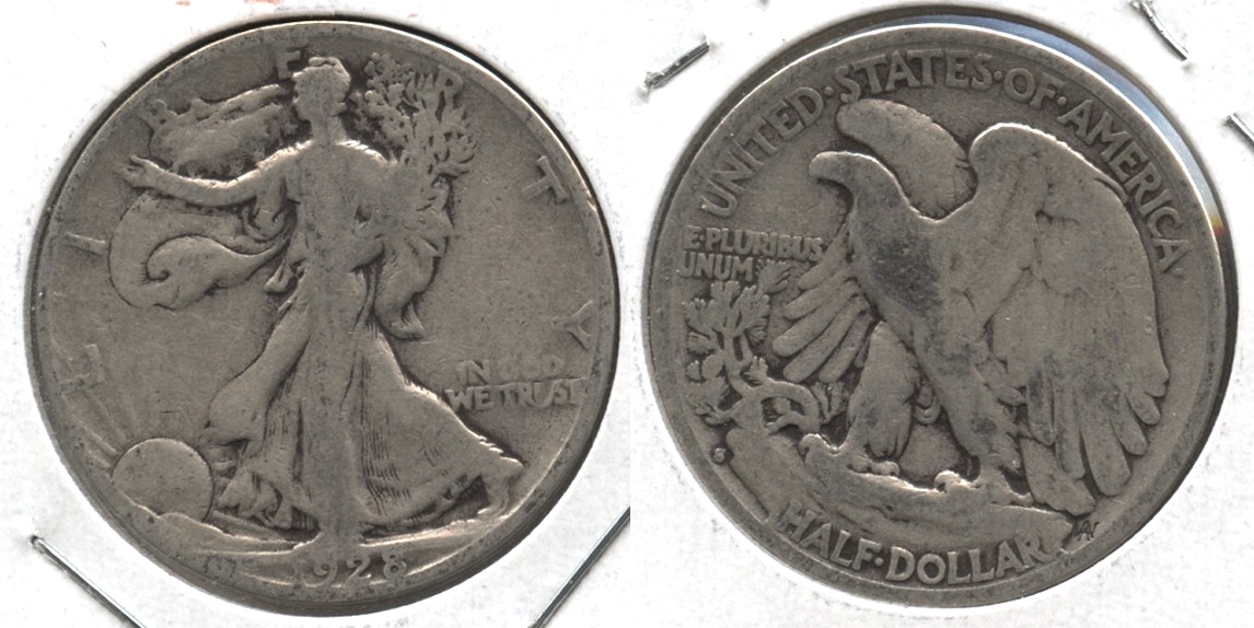 1928-S Walking Liberty Half Dollar Good-4 #k