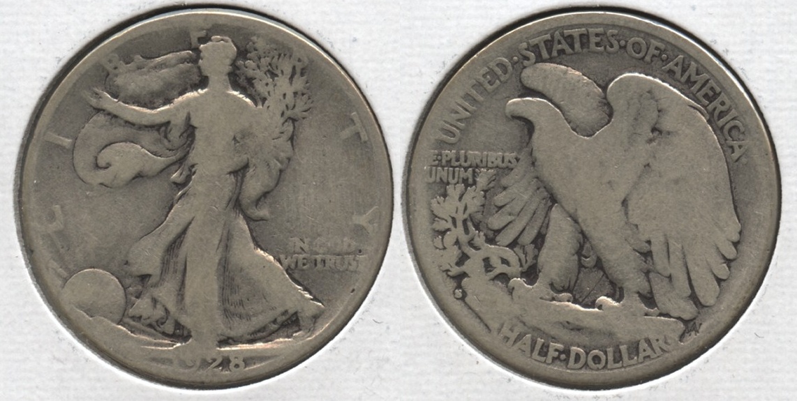 1928-S Walking Liberty Half Dollar Good-4 #m