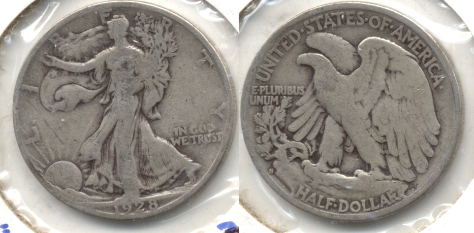 1928-S Walking Liberty Half Dollar VG-8 c