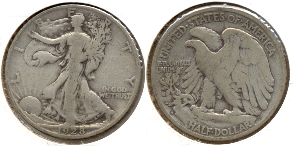 1928-S Walking Liberty Half Dollar VG-8 e