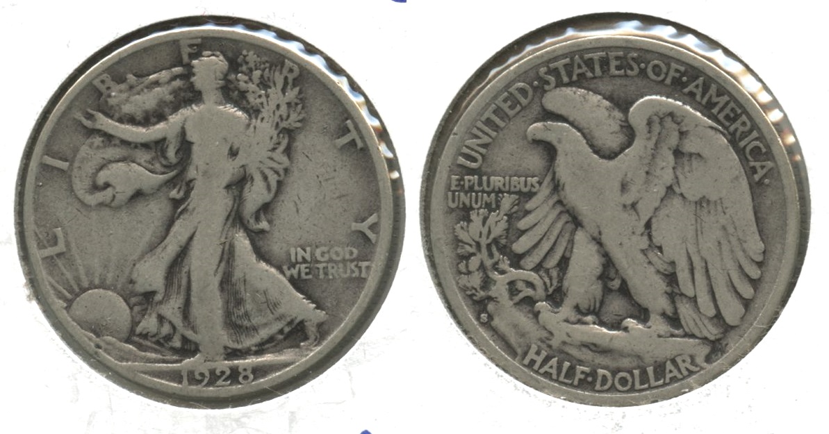 1928-S Walking Liberty Half Dollar VG-8 #s