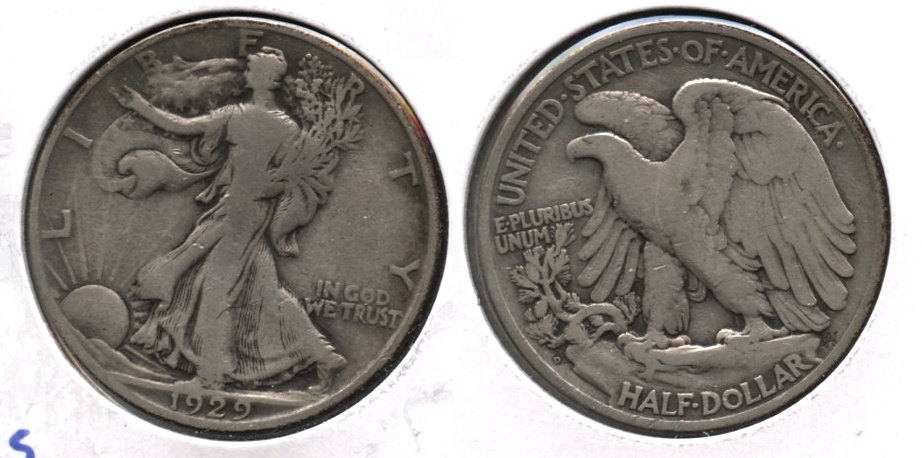 1929-D Walking Liberty Half Dollar VG-8