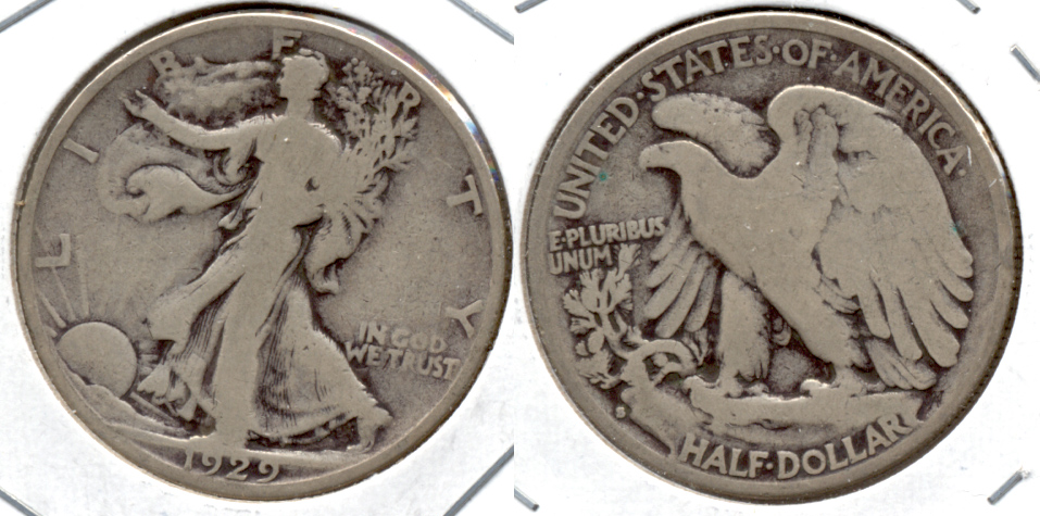1929-S Walking Liberty Half Dollar Good-4 e