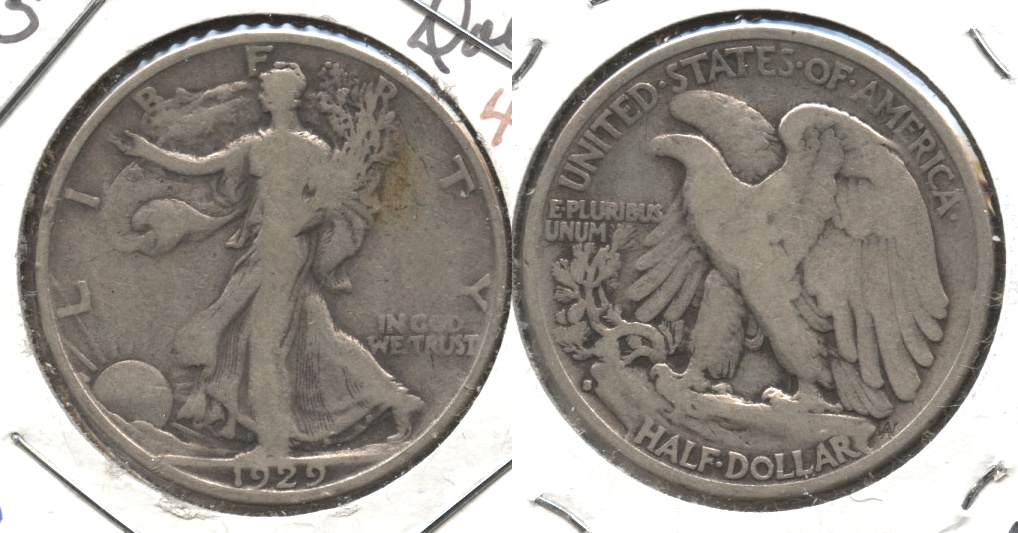 1929-S Walking Liberty Half Dollar VG-8 #p