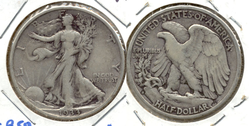 1933-S Walking Liberty Half Dollar VF-20