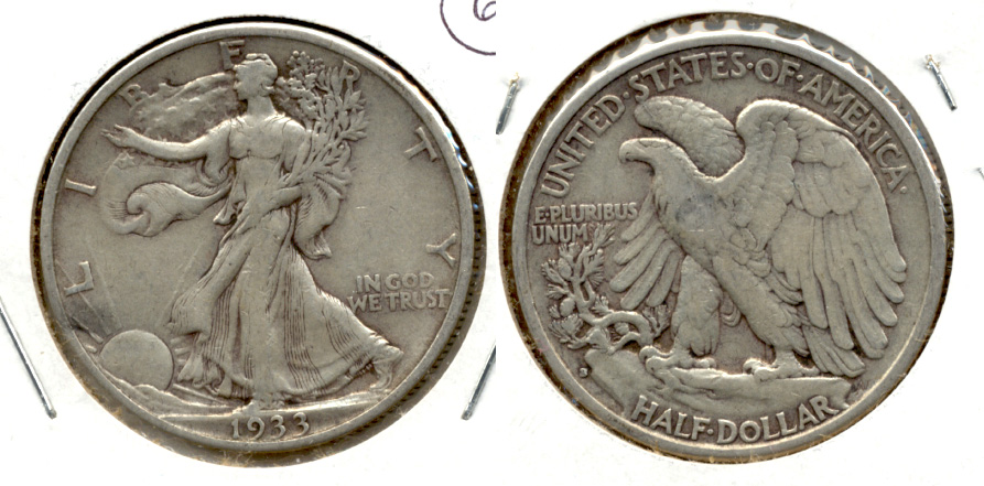 1933-S Walking Liberty Half Dollar VF-30