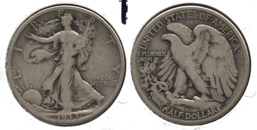 1933-S Walking Liberty Half Dollar VG-8 k