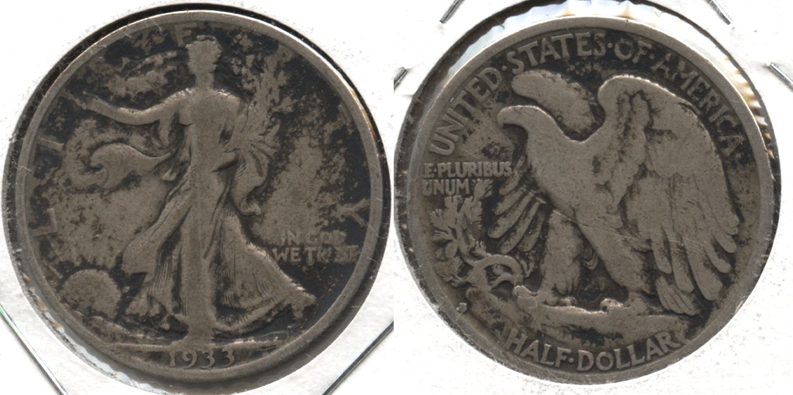 1933-S Walking Liberty Half Dollar VG-8 #n