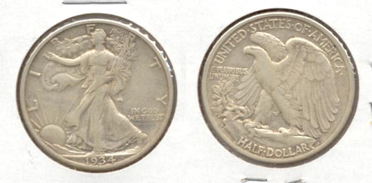 1934-S Walking Liberty Half Dollar EF-40