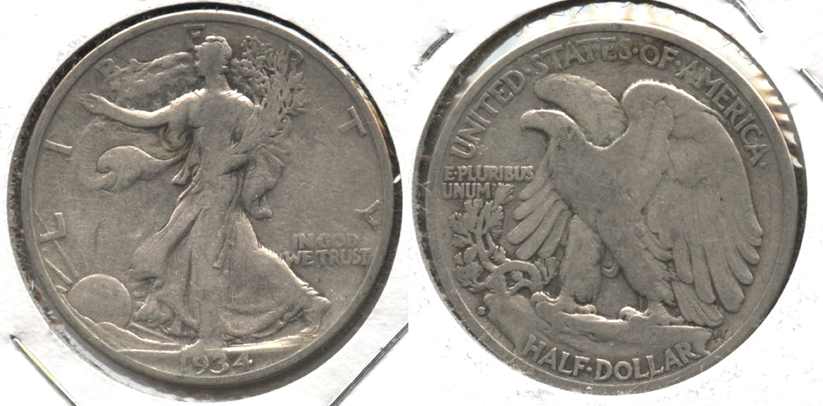 1934-S Walking Liberty Half Dollar Fine-12 #a