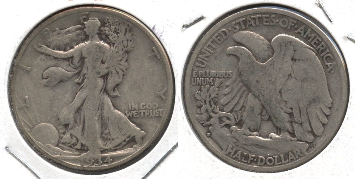 1934-S Walking Liberty Half Dollar VG-8 #h