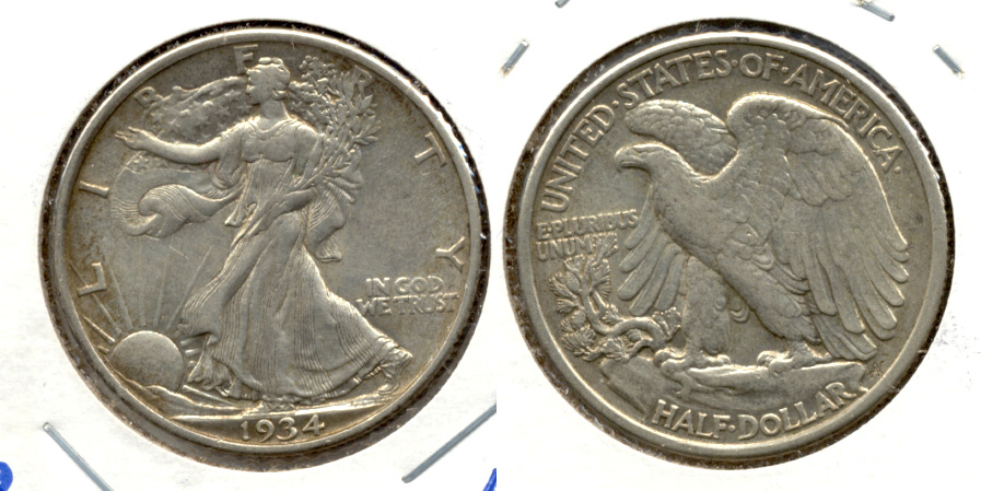 1934 Walking Liberty Half Dollar AU-50