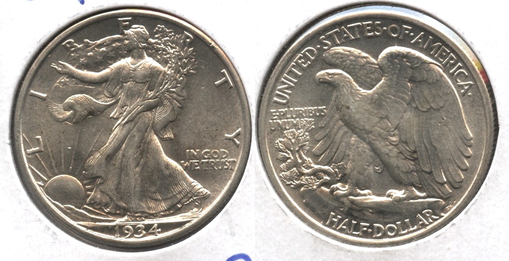 1934 Walking Liberty Half Dollar MS-60