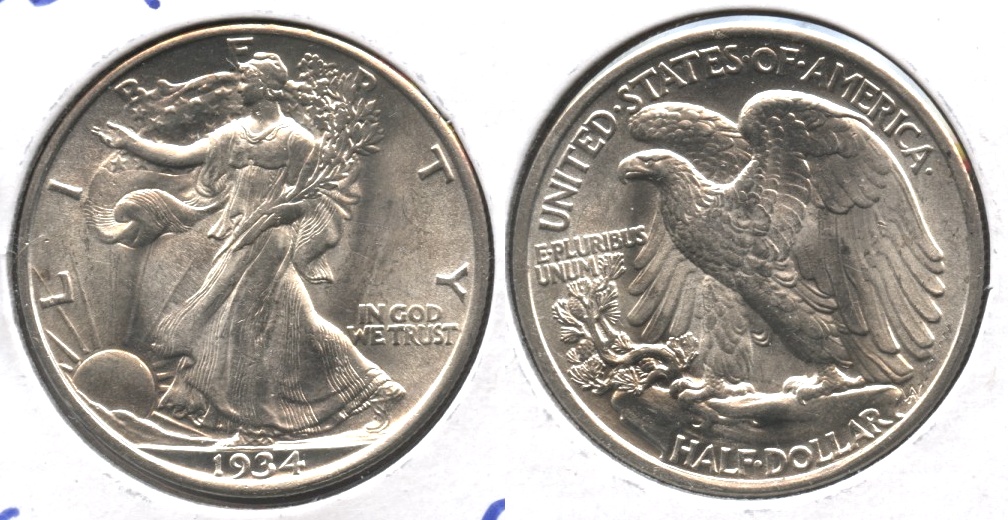 1934 Walking Liberty Half Dollar MS-63