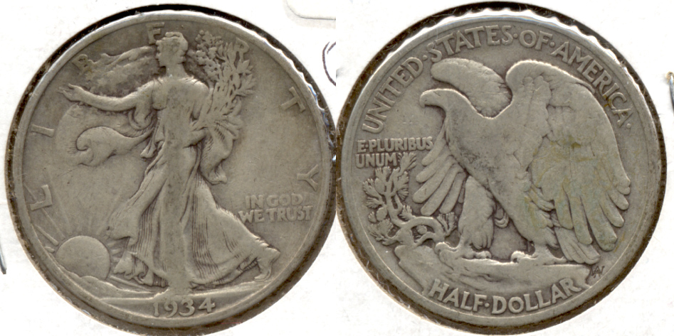 1934 Walking Liberty Half Dollar VG-8 i