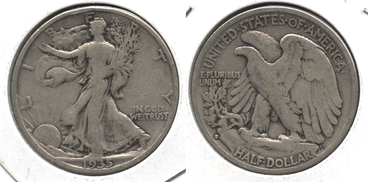 1935-S Walking Liberty Half Dollar VG-8 #a