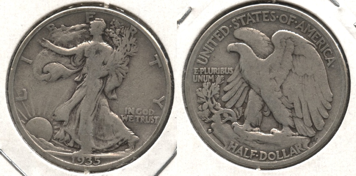 1935-S Walking Liberty Half Dollar VG-8 #f