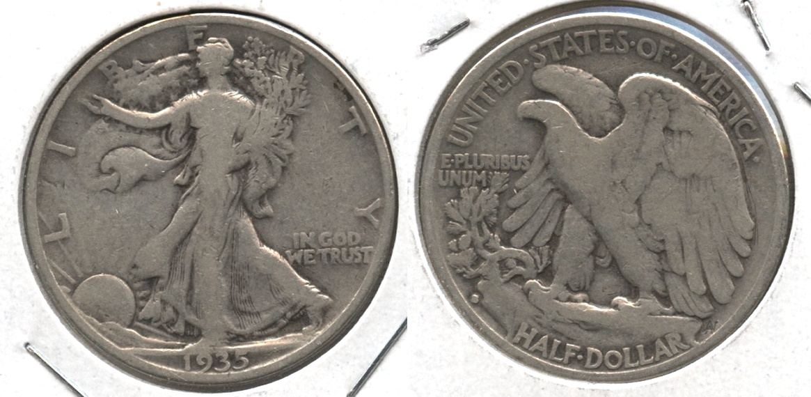 1935-S Walking Liberty Half Dollar VG-8 #k