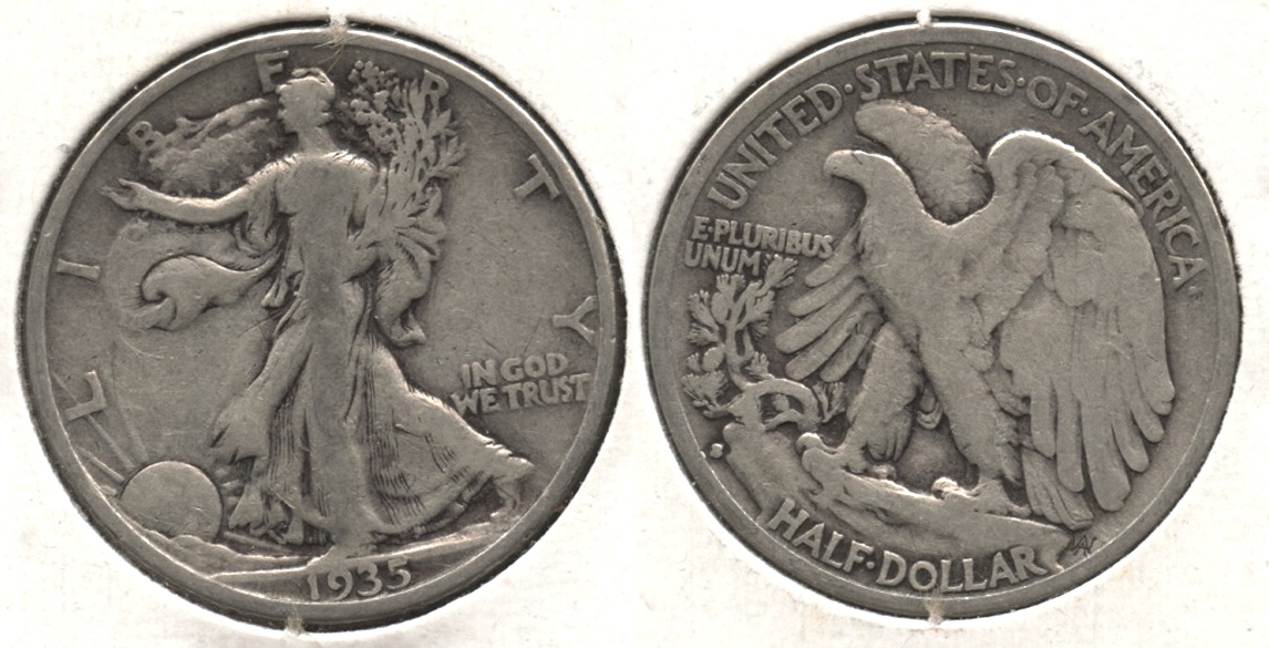 1935-S Walking Liberty Half Dollar VG-8 #o