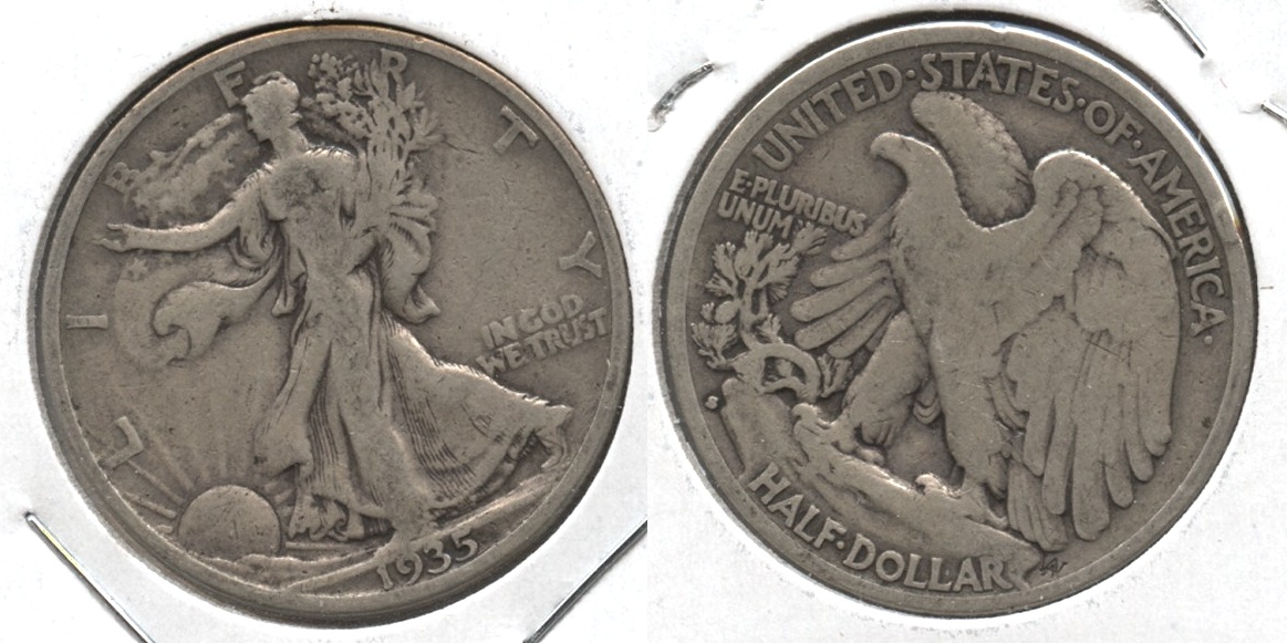 1935-S Walking Liberty Half Dollar VG-8 #q