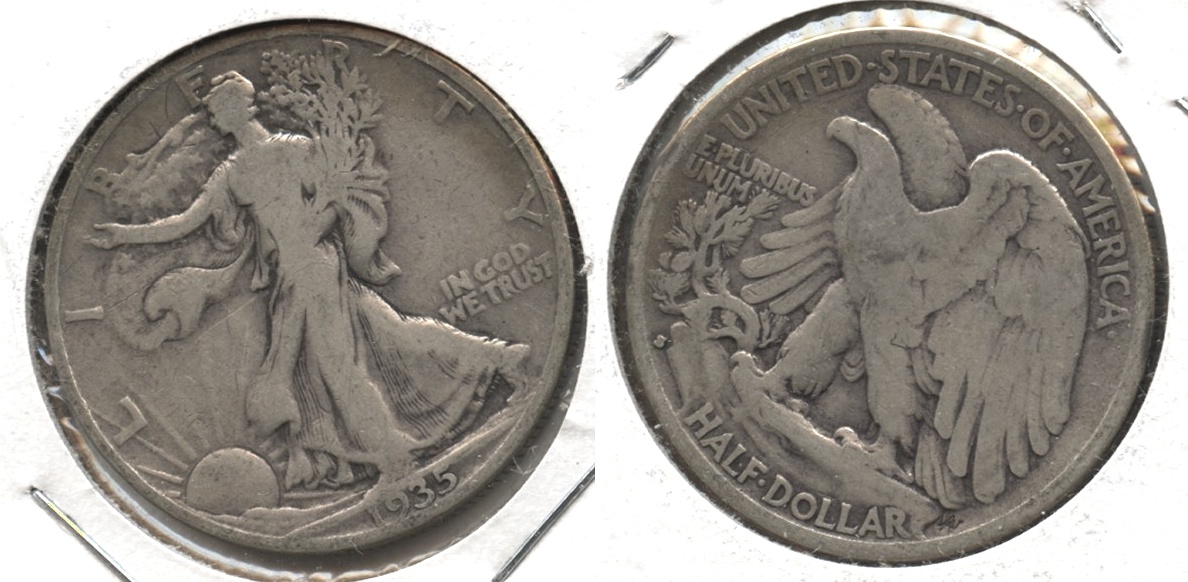 1935-S Walking Liberty Half Dollar VG-8 #s