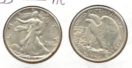 1935 Walking Liberty Half Dollar AU-50