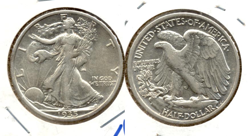 1935 Walking Liberty Half Dollar AU-50 b