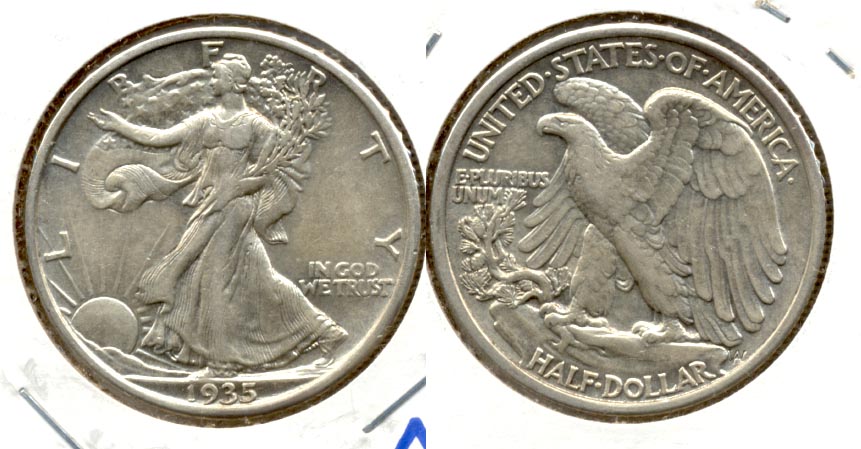 1935 Walking Liberty Half Dollar AU-50 d