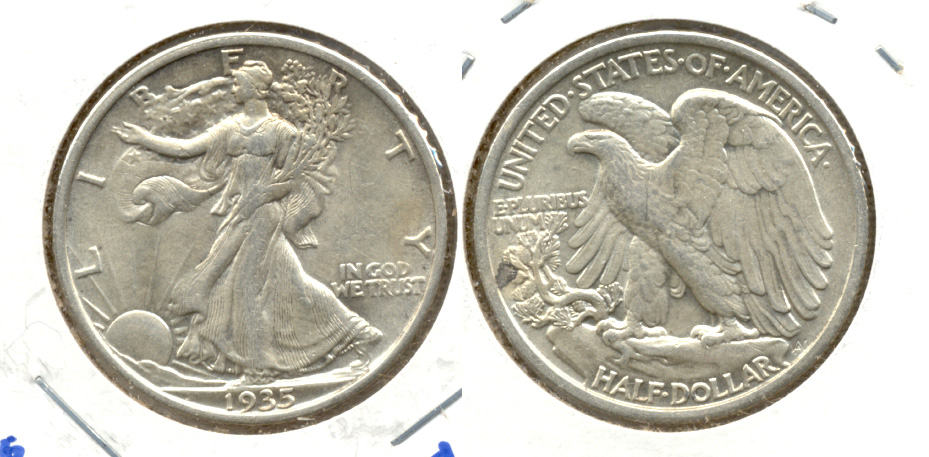 1935 Walking Liberty Half Dollar AU-50 f