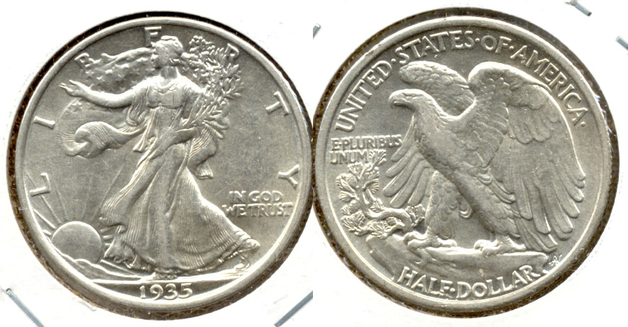 1935 Walking Liberty Half Dollar AU-50 g