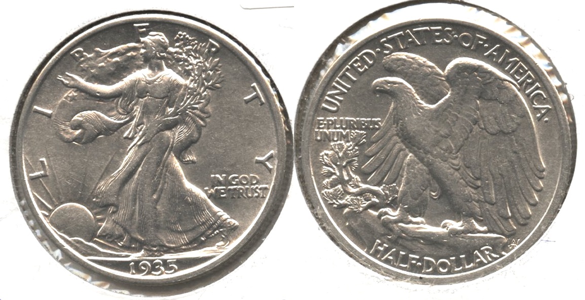 1935 Walking Liberty Half Dollar AU-50 #j