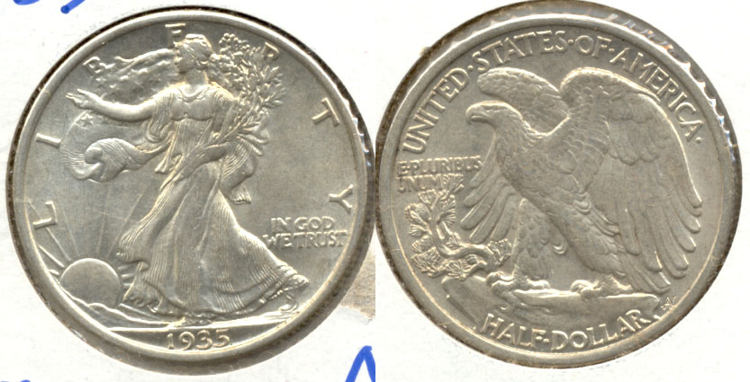 1935 Walking Liberty Half Dollar AU-53