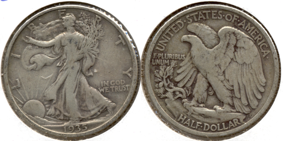 1935 Walking Liberty Half Dollar Fine-12