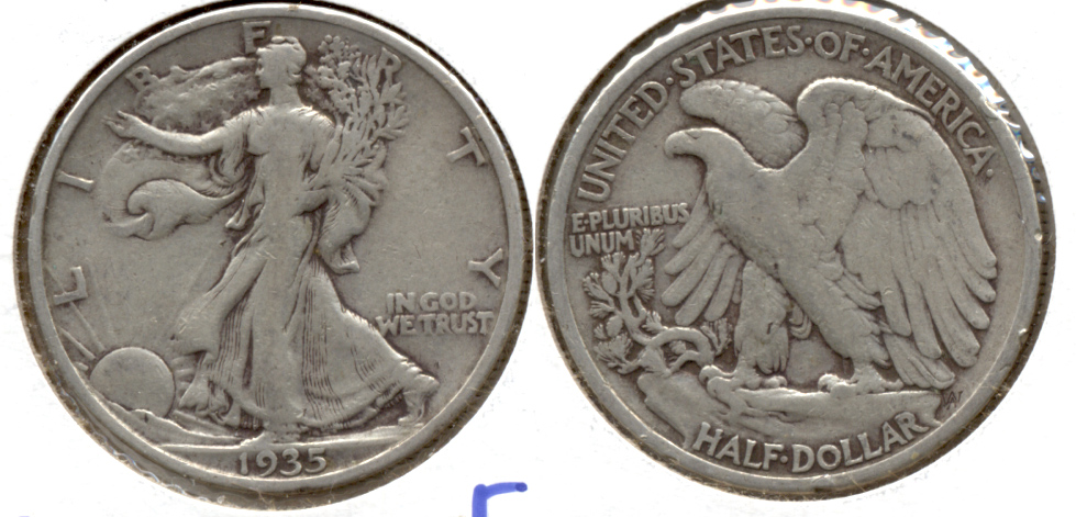 1935 Walking Liberty Half Dollar Fine-12 c