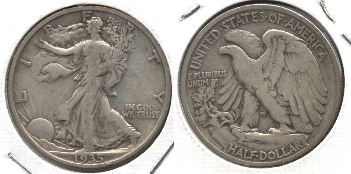 1935 Walking Liberty Half Dollar Fine-12 #i