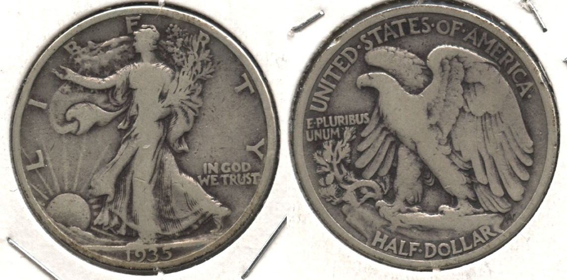 1935 Walking Liberty Half Dollar VG-8 #ae