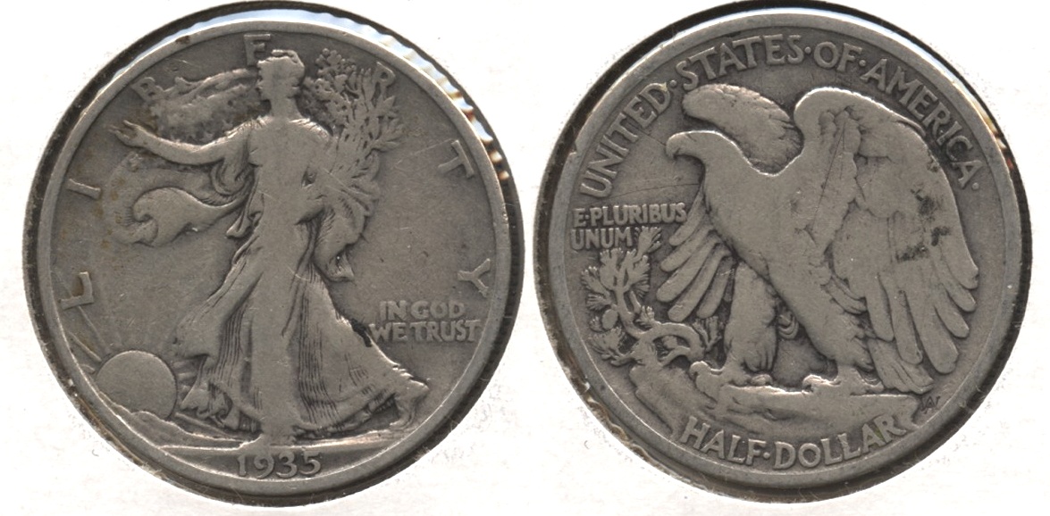 1935 Walking Liberty Half Dollar VG-8 #u