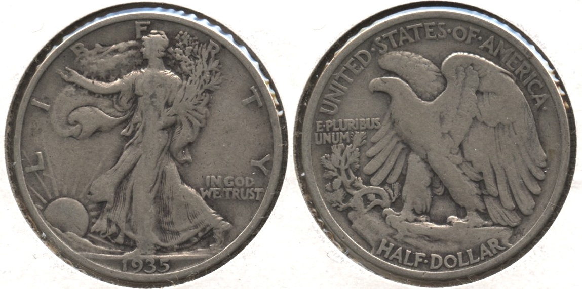 1935 Walking Liberty Half Dollar VG-8 #v