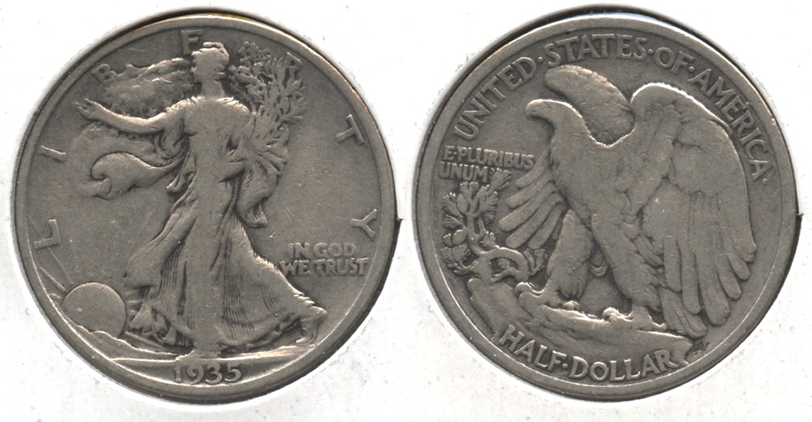 1935 Walking Liberty Half Dollar VG-8 #z