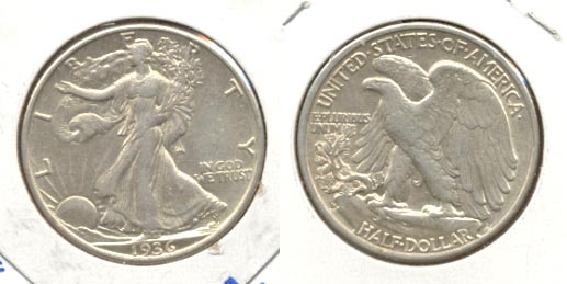 1936-D Walking Liberty Half Dollar AU-50