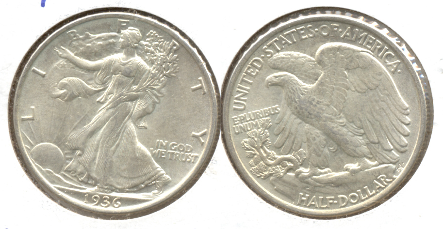 1936 Walking Liberty Half Dollar AU-58