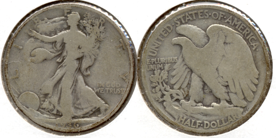 1936 Walking Liberty Half Dollar Good-4