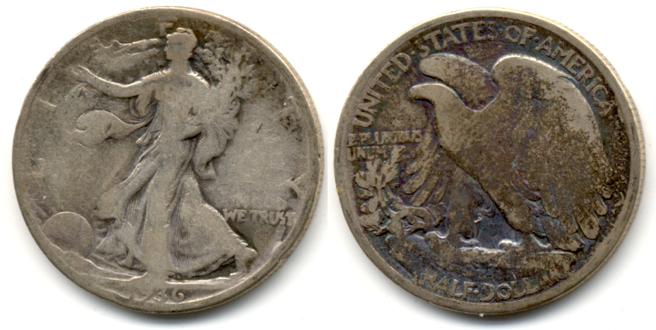 1936 Walking Liberty Half Dollar Good-4 a